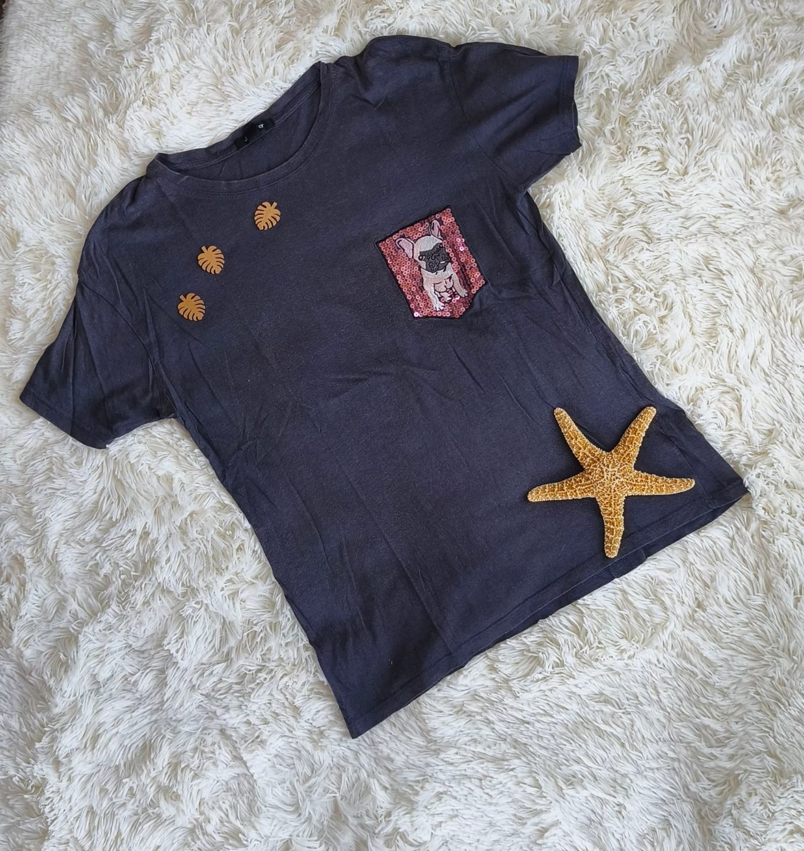 🩶 tee-shirt manches courtes fantaisie femme T38 🩶 – photo 2